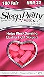 HEAROS Sleep Pretty in Pink Women&rsquo;s Foam Ear Plugs NRR 32 Hearing Protection, 100 Disposable Pairs