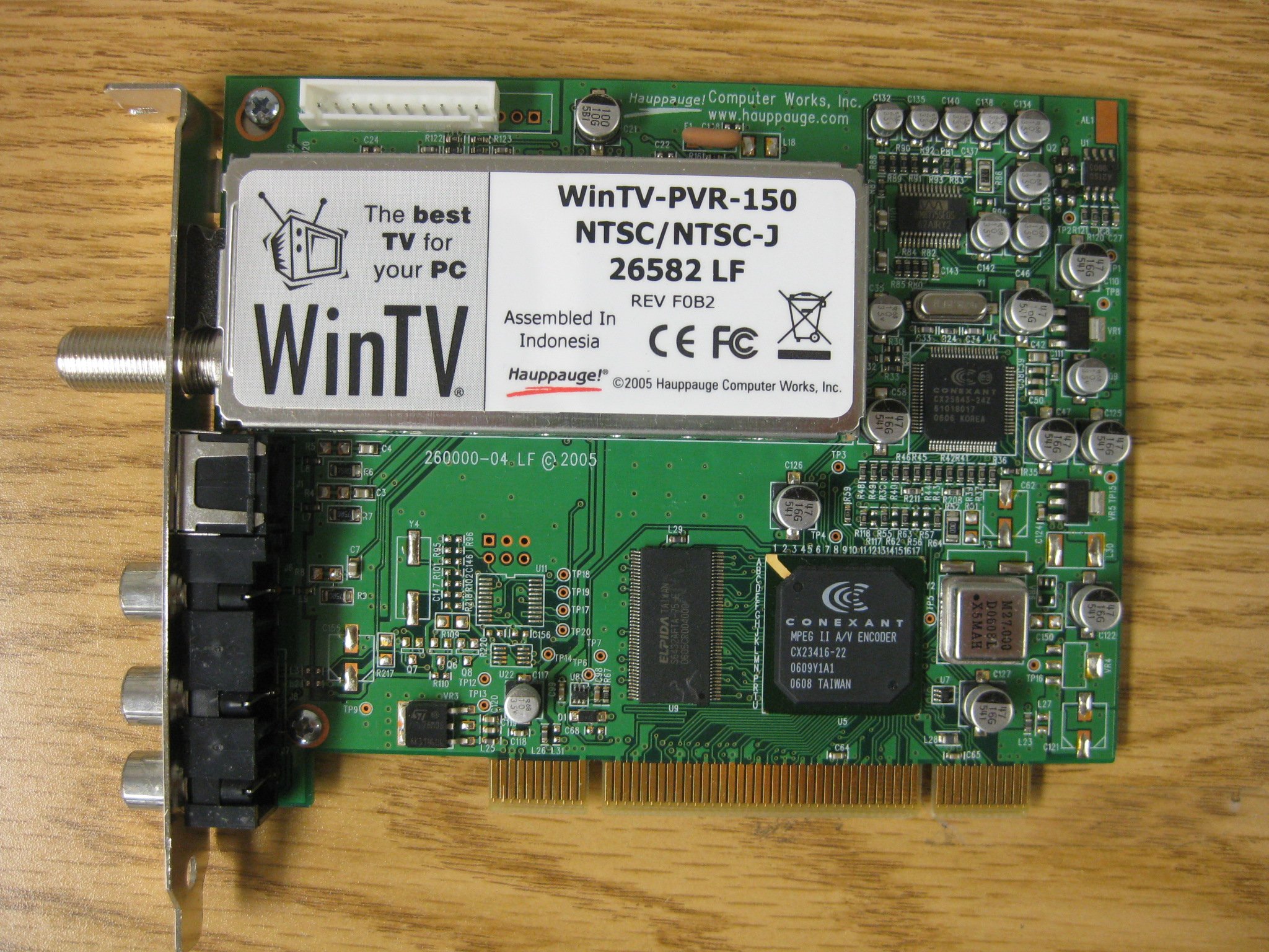 Hauppauge WinTV-PVR-150 PCI TV Tuner in Kuwait Whizz Internal TV