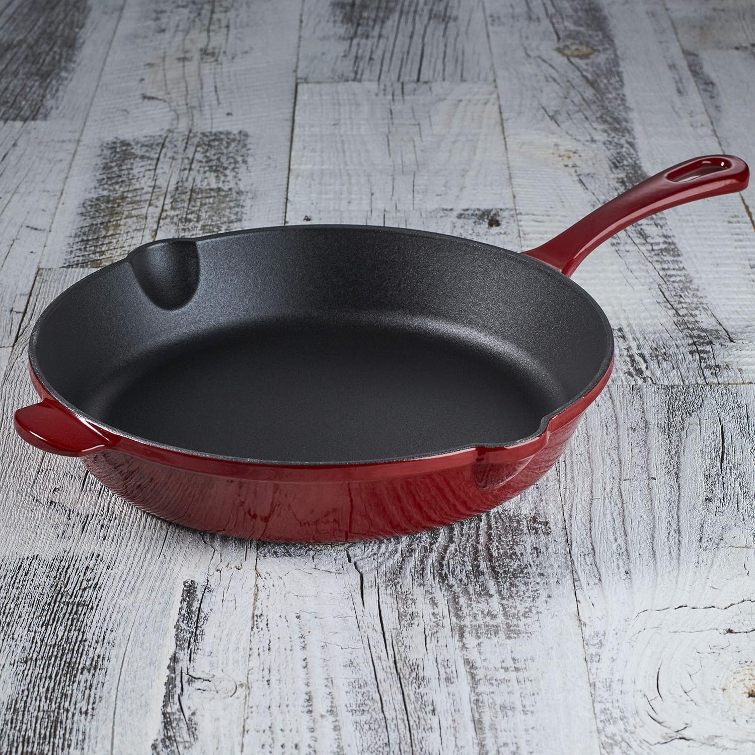 Cuisinart Chef's Classic Enameled Cast Iron 10" Skillet Pan Cardinal