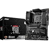 MSI PRO B550M-VC WiFi Motherboard - AMD AM4, DDR4, PCIe 4.0, Wi-Fi 6E For Ryzen 5000 Series