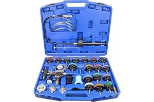 OIMERRY Universal Coolant Pressure Tester-Kit for Vehicles, 28PCS Automotive Vacuum Type Radiator Cooling System Pressure Tes