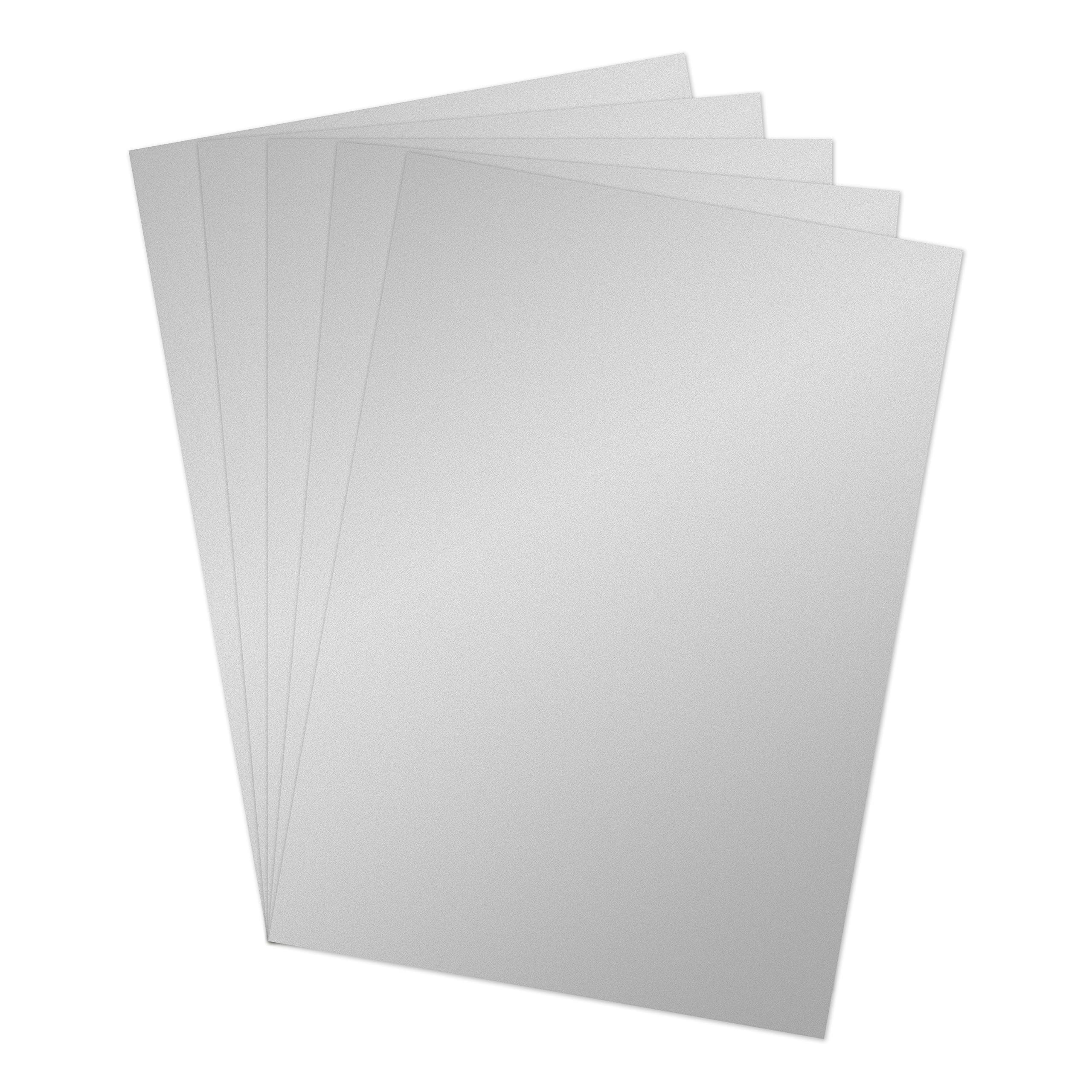 Blake Paper b2 (520 x 720 mm) Silver Metallic Box Making Card 250gsm - Pack of 20