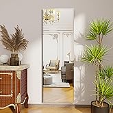 YUNSHANGGE Wall Mirror Full Length, 59X16 Full Length Hanging,Beveled Mirror Frameless，Bedroom, Wardrobe, Door (59 * 16 Inch)