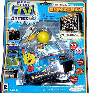 Namco Ms. Pac-Man Plug &amp; Play with 5 TV Games