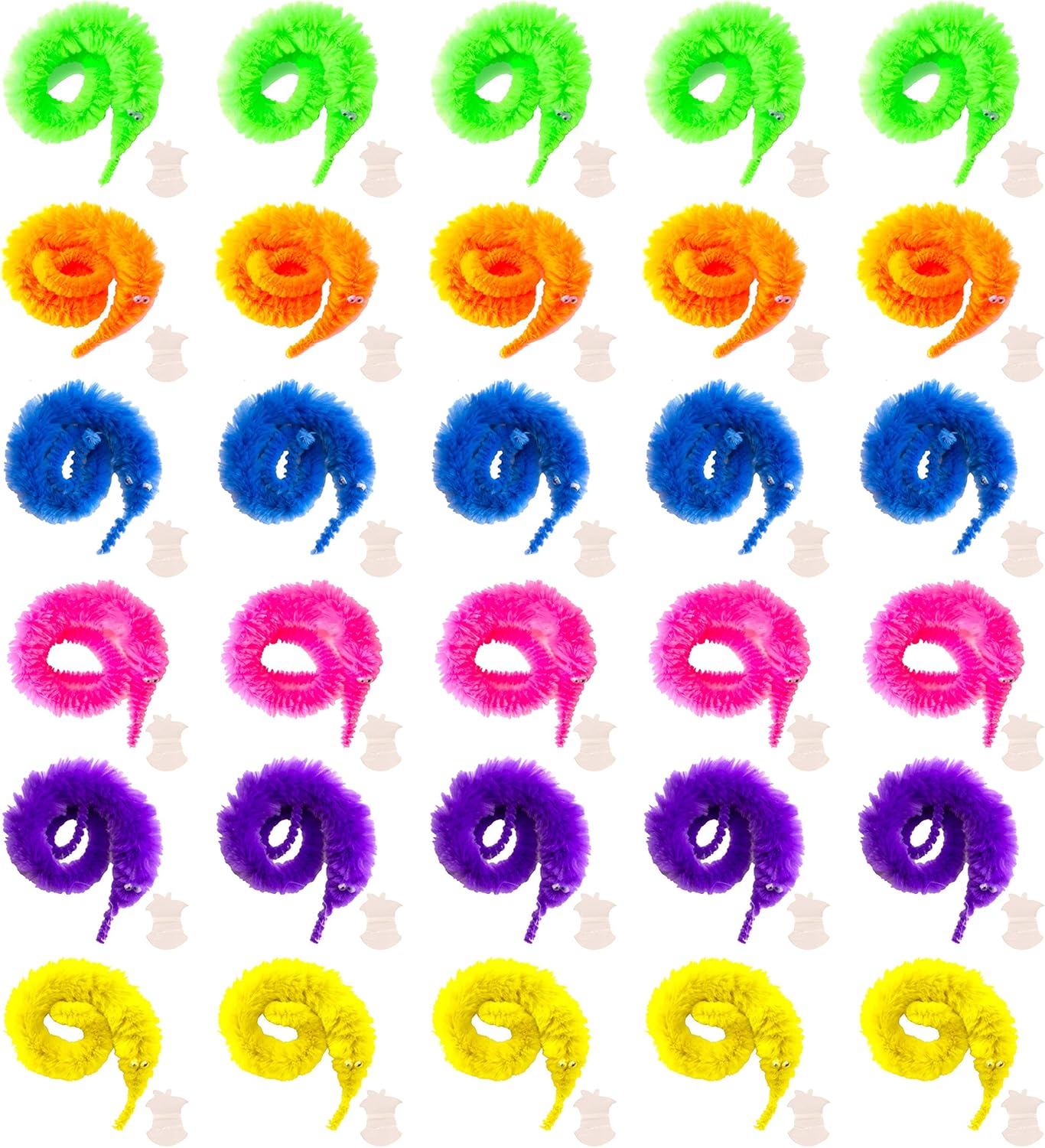 magic wiggly twisty fuzzy worm