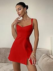 GOKATOSAU Women's Sleeveless Sweetheart Neckline