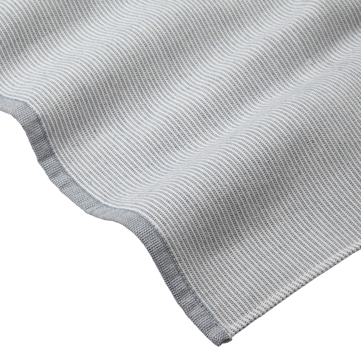  Brand – Rivet Casual Striped 100% Cotton Bath Towel, Hand Towel, and Washcloth, Blue: Home & Kitchen