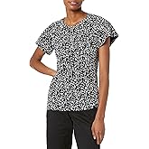 Amazon Essentials womens Regular-Fit Cape Sleeve Open Crewneck T-Shirt
