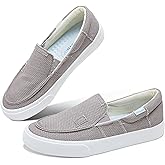 Obtaom Slip On Shoes Canvas Slip On Sneakers Comfy Arch Support Loafers Casual Canvas Fashion Sneaker