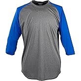 Rawlings | Baseball 3/4 Sleeve Game/Practice Athletic Shirt | Adult Sizes | Multiple Colors