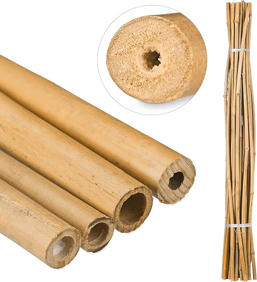 Relaxdays Varas, Tutores para Plantas, Bambú, 150 cm, Color ...