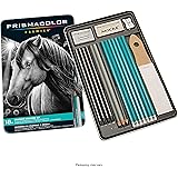 Prismacolor Premier Graphite Pencils with Erasers & Sharpeners, 18 Piece Drawing Pencil Set | Sketching Pencils