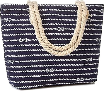 canvas beach bags with rope handles