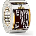 Buck Professional Grade Aluminum Foil Tape - 3 Inch x 216ft (72 yd) 3.6 Mil - Ideal for HVAC, Metal Repair & Insulation - Heat Resistant & Waterproof - Perfect for Sealing Ductwork & Vents