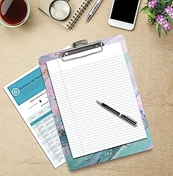 Better Office Products Fashion Clipboard, Marble