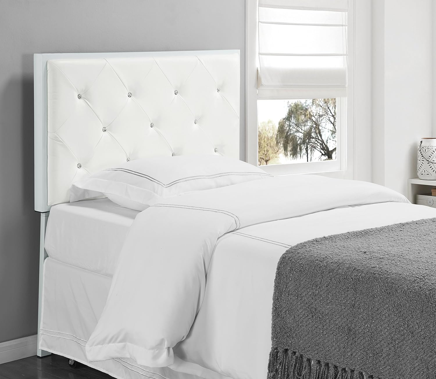 Kings Brand Furniture Metal Tufted Design Upholstered