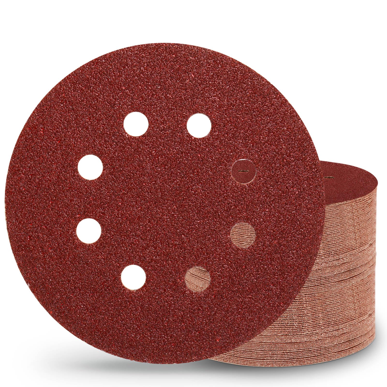 Szarint 100 PCS 60 Grit 5 Inch Sanding Discs, Hook