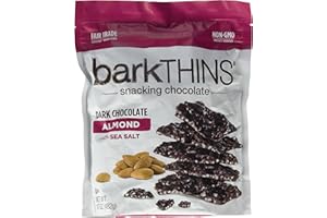 BARKTHINS Bark Thins Snacking Dark Chocolate ALMOND with Sea Salt 17 Oz.(Pack of 1)