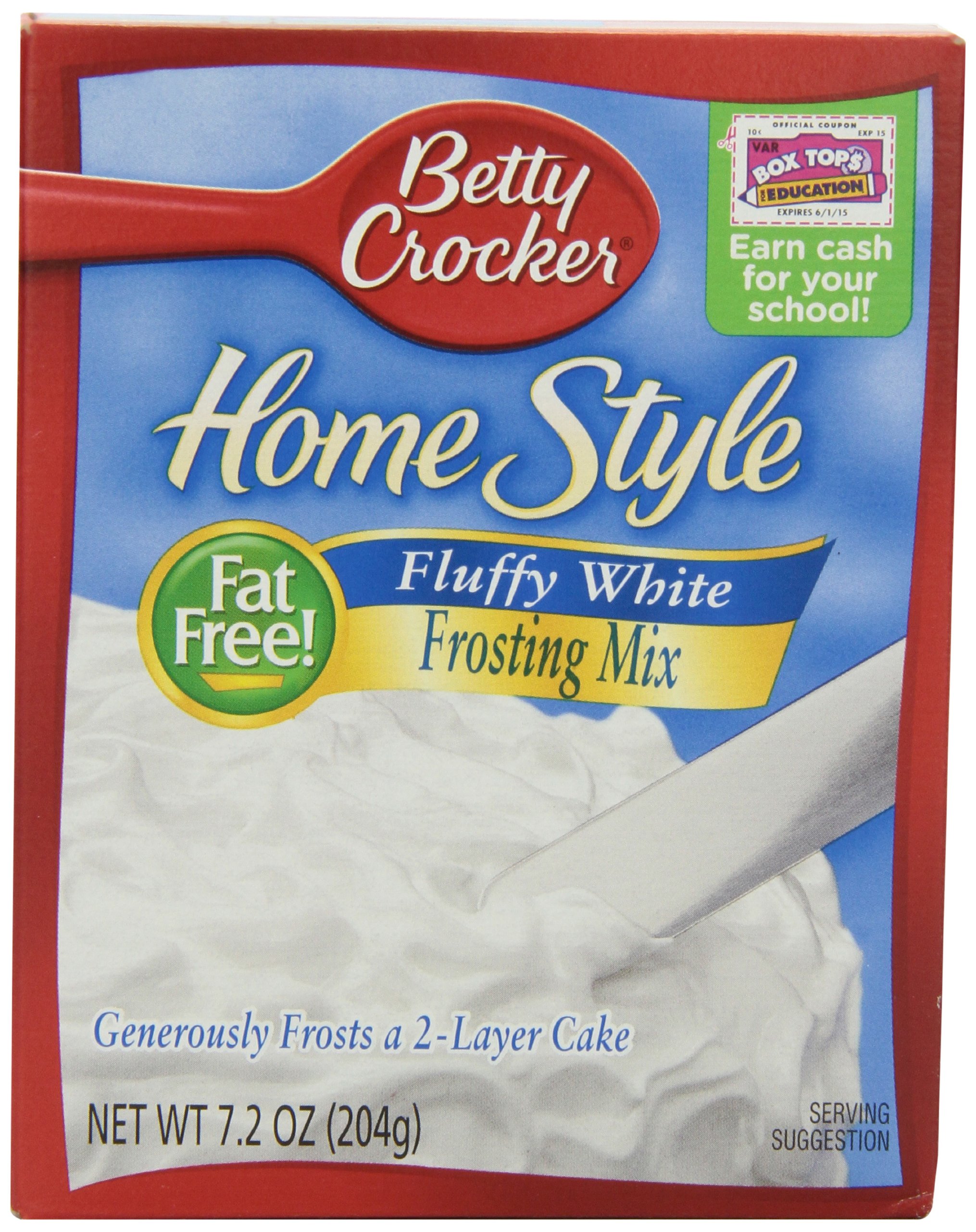 Betty Crocker Fat Free Frosting Mix Home Style Fluffy White 7.2... Free