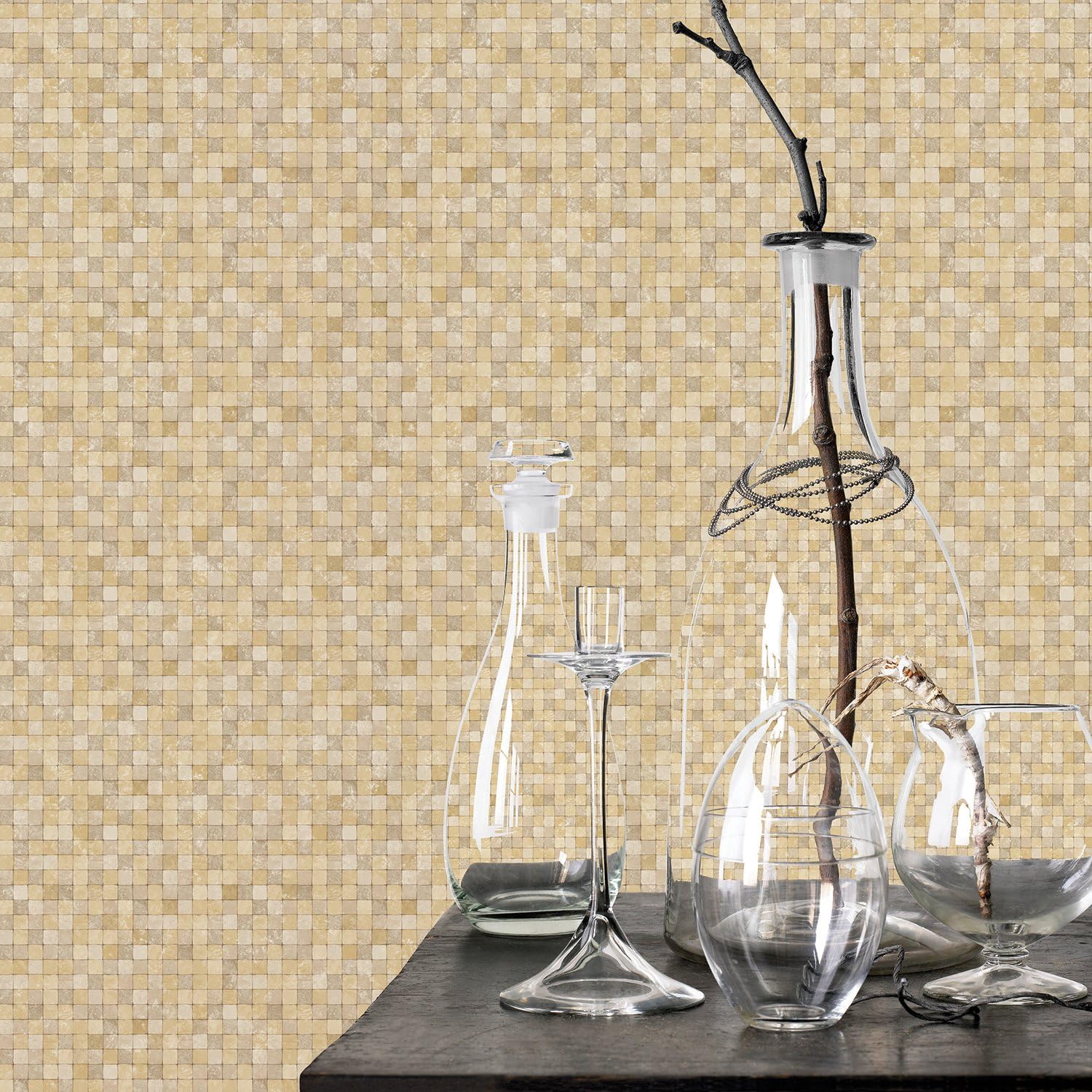 Galerie G67413 Natural FX Wallpaper Roll, Gold - Image 3