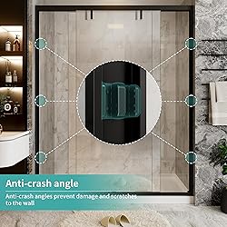 56-60 in. W x 76 in. H Double Sliding Shower