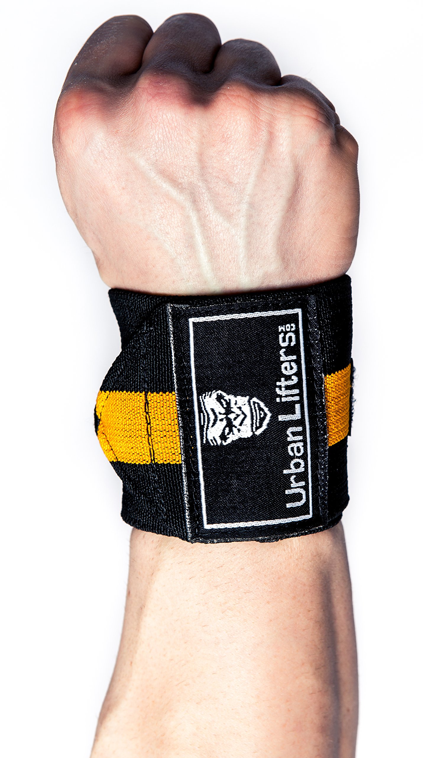 Urban Lifters Weight Lifting Wrist Wraps, Heavy Duty Advanced 18" Wrist Support For Weight Training, BodyBuilding, Olympic Lifting, Powerlifting, WOD Workouts, & Calisthenics (Powerlifting)