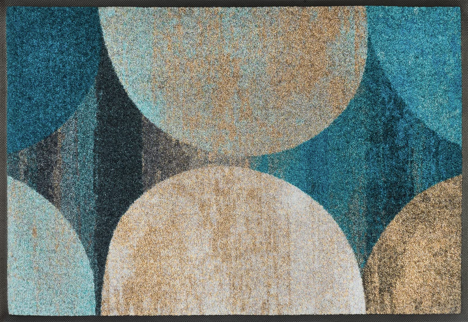 Wash + Dry Door Mat, Top: 100% Polyamide, blau, 50 x 75