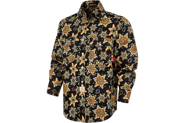 BOCOMAL FR Shirts Flame Resistant NFPA2112/CAT2 6.5oz Light Weight Printed Fire Retardant Plaid Shirt