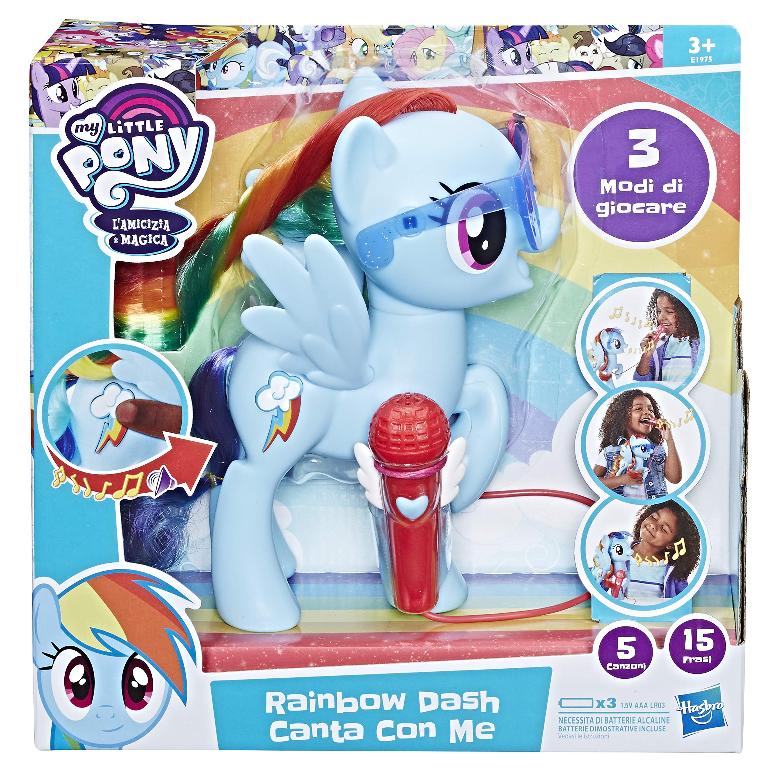 Hasbro E1975103 My Little, Pony Rainbow Dash Sing with Me, 3