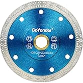 GoYonder 4 Inch Tile Blade, Super Thin Diamond Saw Blade for Cutting Porcelain Tiles, Granite Marble Ceramics (4"-Blue)