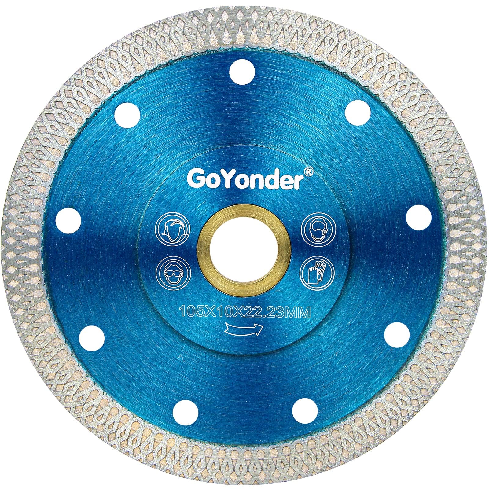 GoYonder 4 Inch Super Thin Diamond Saw Blade for Cutting Porcelain Tiles,Granite Marble Ceramics (4")