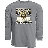 Blue 84 NBA Unisex-Adult NBA Officially Licensed Long Sleeve T-Shirt Ringspun Gray Icon