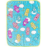 Silver Buffalo Care Bears Featuring Bedtime, Funshine, Share, and Love-A-Lot Bear 45" x 60" Fleece Throw, Soft and Cozy Blanket, 180 GSM