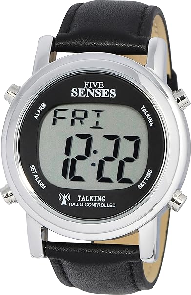 Amazon 電波式トーキングウォッチ 自動修正機能付き Sensesの金属製で見やすいしゃべる腕時計 Srtkd1 1 スマートウォッチアクセサリ 通販