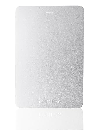 Toshiba Canvio Alu 1TB Externe Festplatte (6,4 cm (2,5 Zoll), 5400rpm, USB 3.0) silber