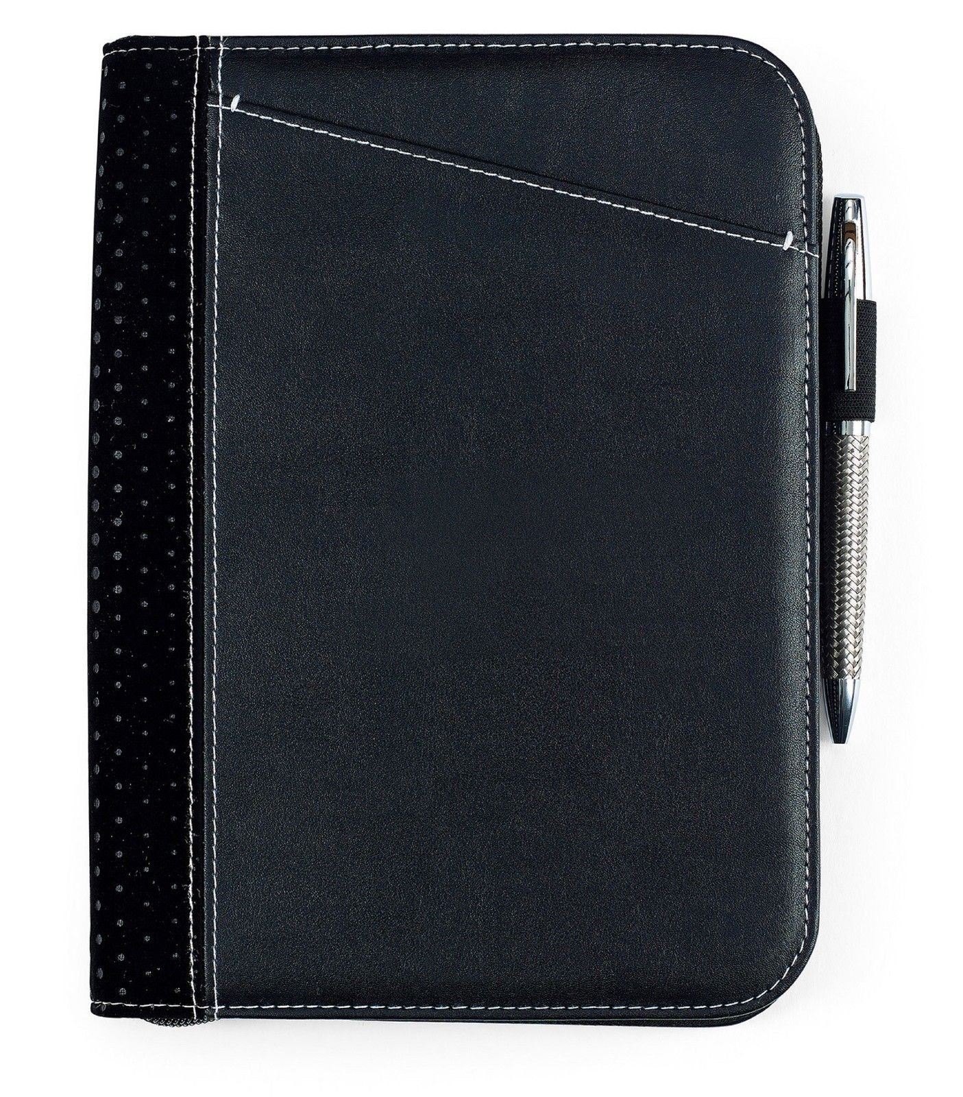 Gemline Cedar Simulated Black Leather Jr. Padfolio Ontrend, modern