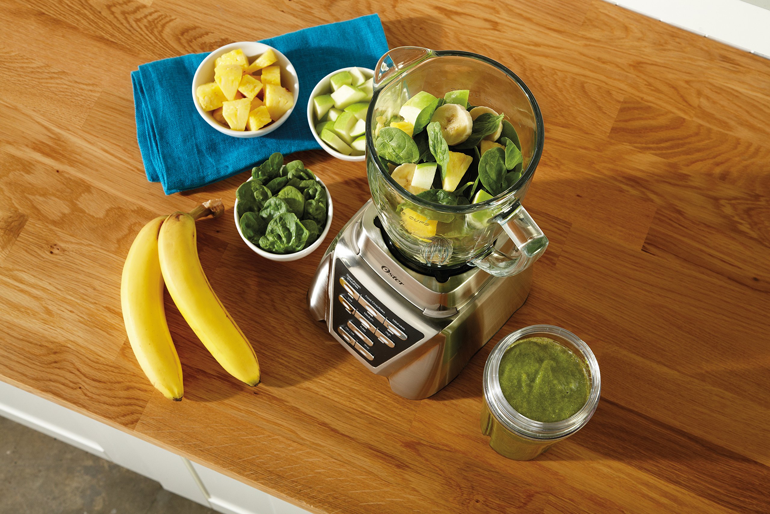 Oster Pro 1200 Blender with Glass Jar PLUS Smoothie Cup Food Processor