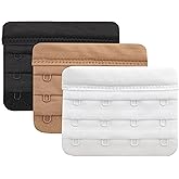 LeonHien Women's Bra Extenders 2 Hook/3 Hook/4 Hook, Soft and Comfortable Bra Strap Extension