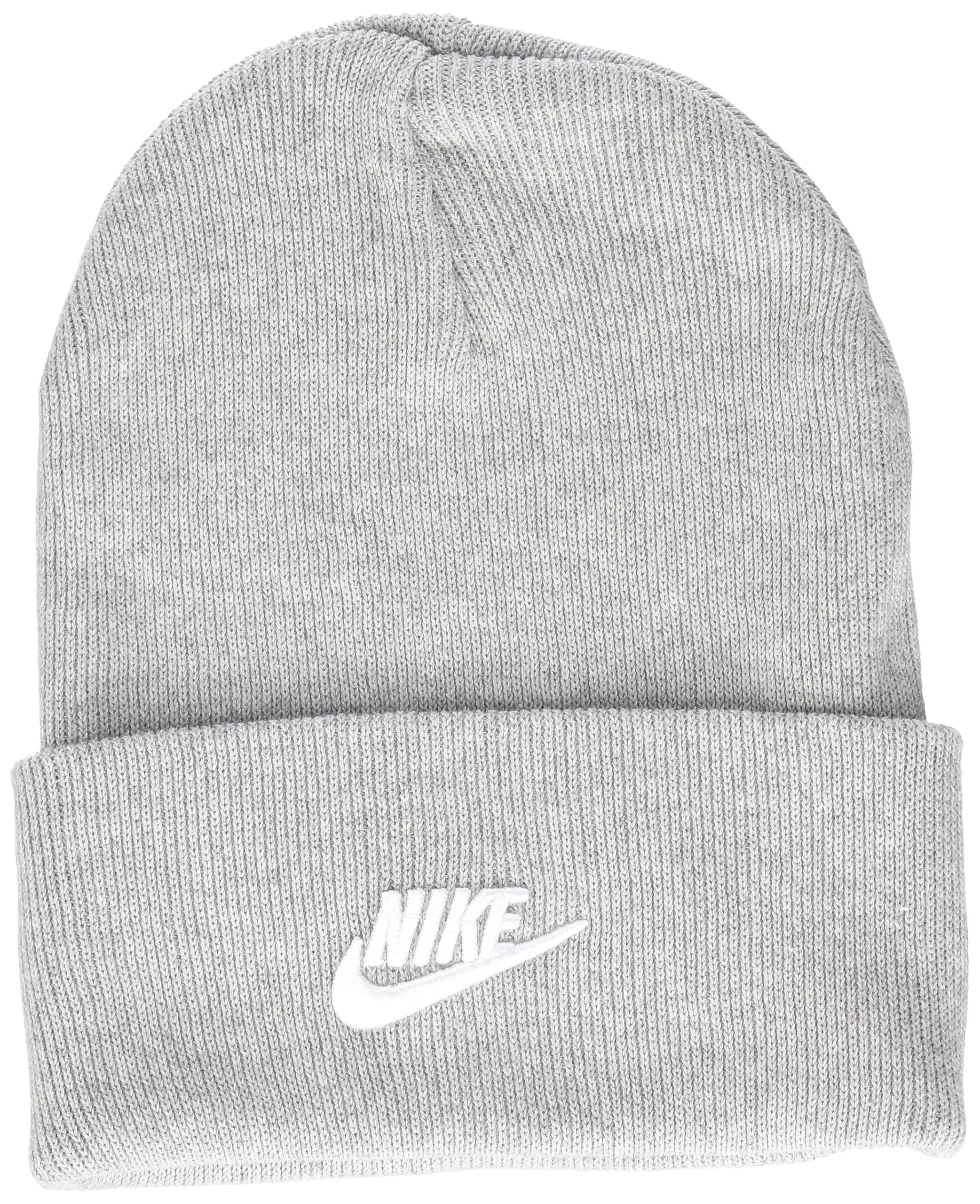 Photo 1 of **ONE THREAD UNRAVELING**Nike Sportswear Utility Beanie (Cotton, Dark Grey Heather/White)
