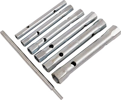 Amtech K1150 6 Piece Tubular Box Spanner Set with Tommy Bar
