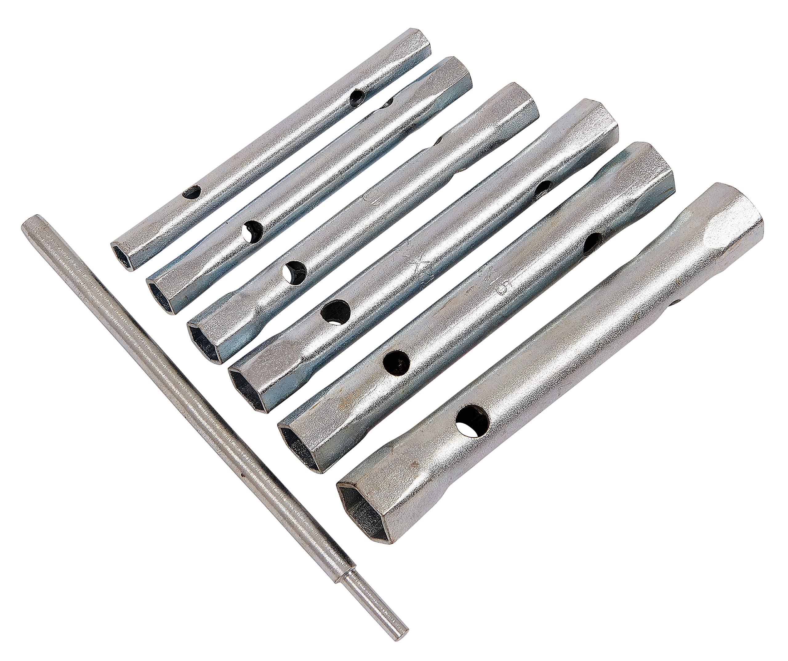 Amtech K1150 6 Piece Tubular Box Spanner Set with Tommy bar