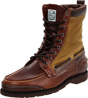 Sebago Men's Coburn Harness Boot - Premium Leather, Rubber Outsole, Stacked Leather Heel