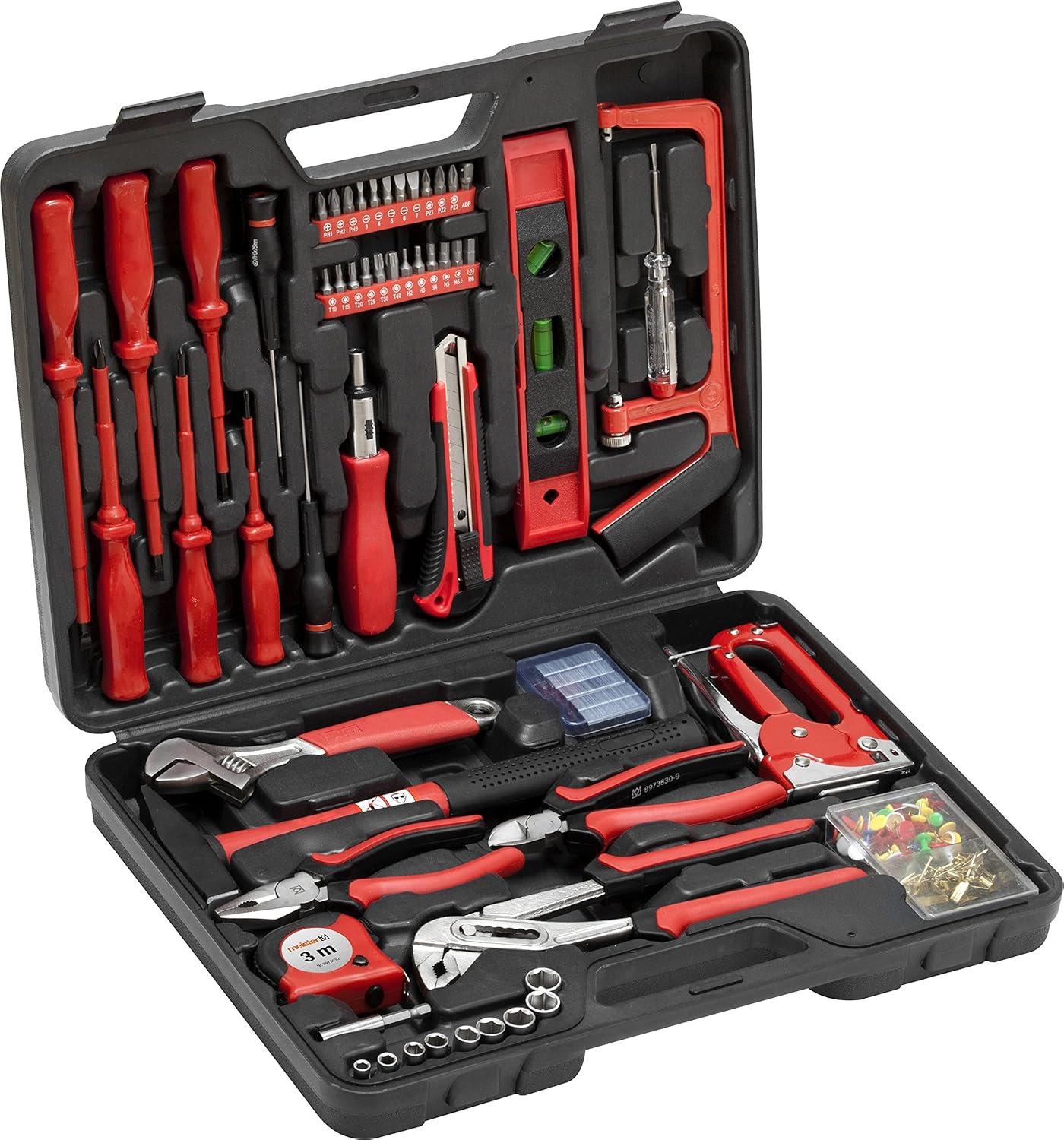 Meister 8973630 - Maletín con herramientas (60 piezas): Amazon.es: Bricolaje y herramientas
