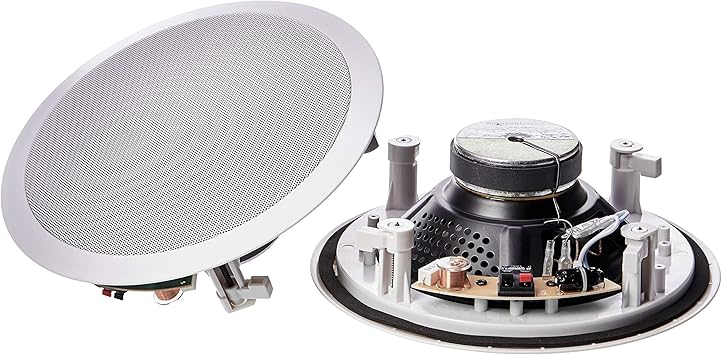 Amazonbasics Altavoces Redondos Empotrables En Pared O Techo De