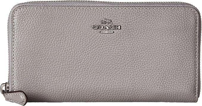 gray coach wallet