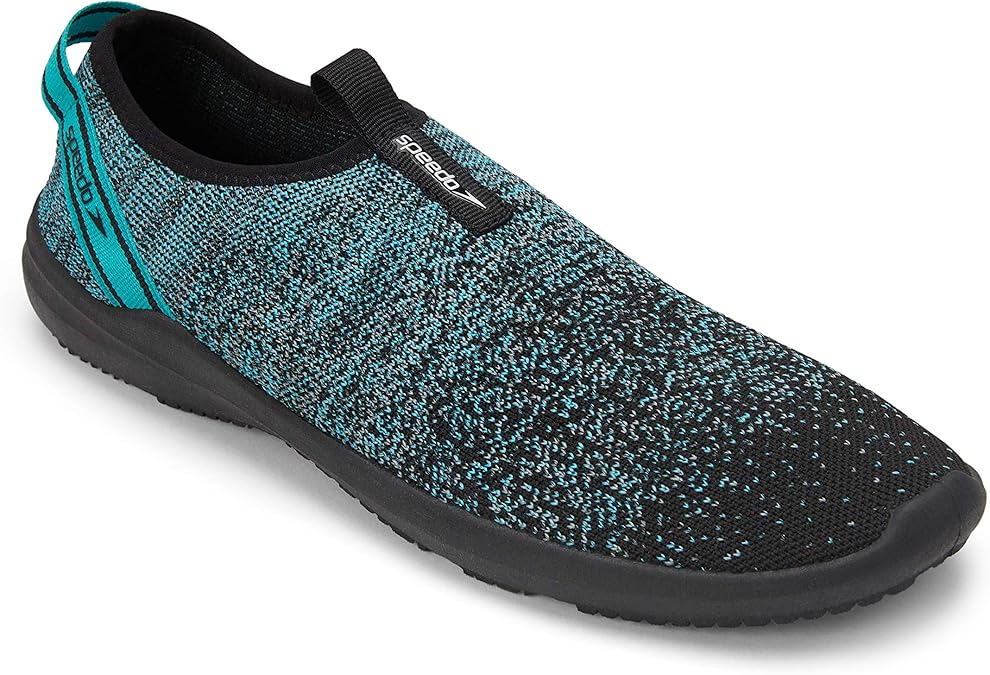 Speedo Men's Water Shoe Surfknit Pro Climbing, Ceramic/Black, Numeric