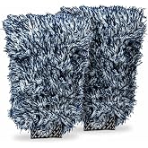 Chemical Guys, The Dually Dual-Fiber Wet-Dry Microfiber Wash Mitt, 2 Pack | Dual-fiber mitt holds thick suds for washing and flips to a plush side for drying, scratch-free, two pack