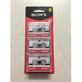 SONY mc90 Microcassette Audio Tapes 6 pack