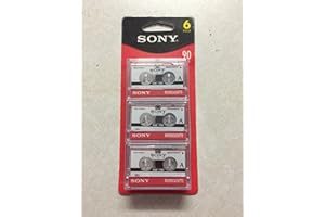 Sony Mc90 Microcassette Audio Tapes 6 Pack