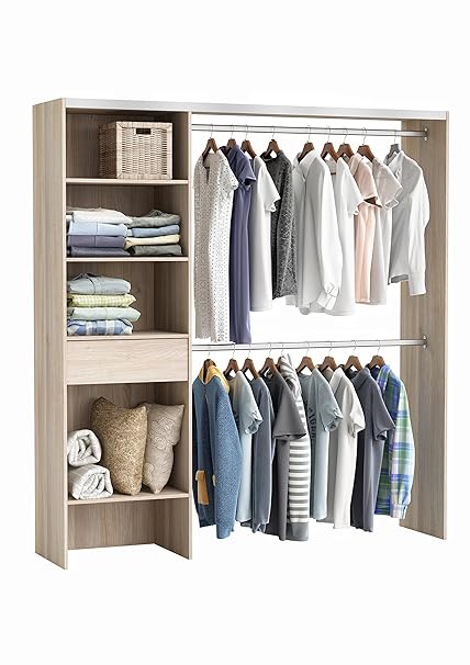 Demeyere Cuba Extendable Wardrobe Kit 1 Column And 2 Hanging
